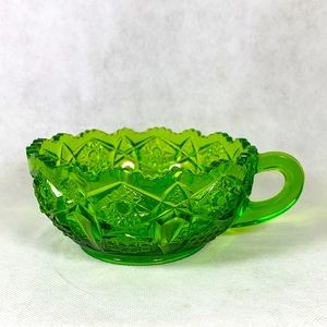 Mid-Century Modern Green Soup Bowl with Handel